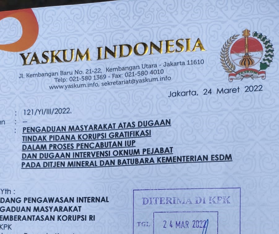 Pengaduan Yakum ke KPK